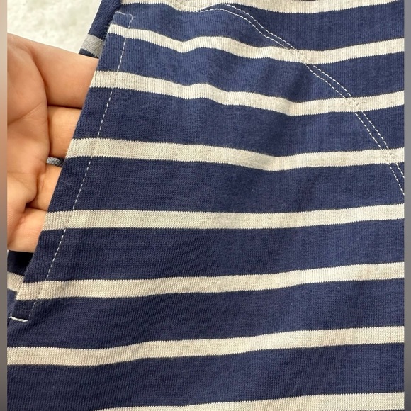 We The Free Blue and White Tank Top Striped Swing Pocket for Casual Comfort - Picture 7 of 12